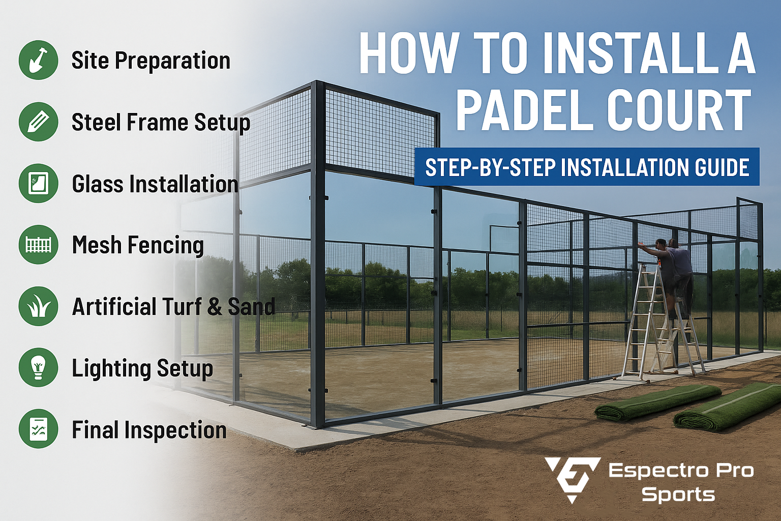 How To INSTALLATIONpadel court